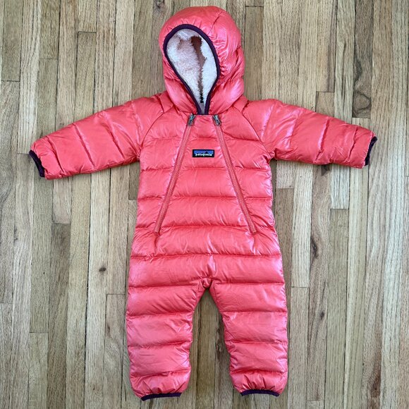 Patagonia Other - Patagonia Infant Hi-Loft Down Sweater Bunting Pink Size 0-3 M Like New